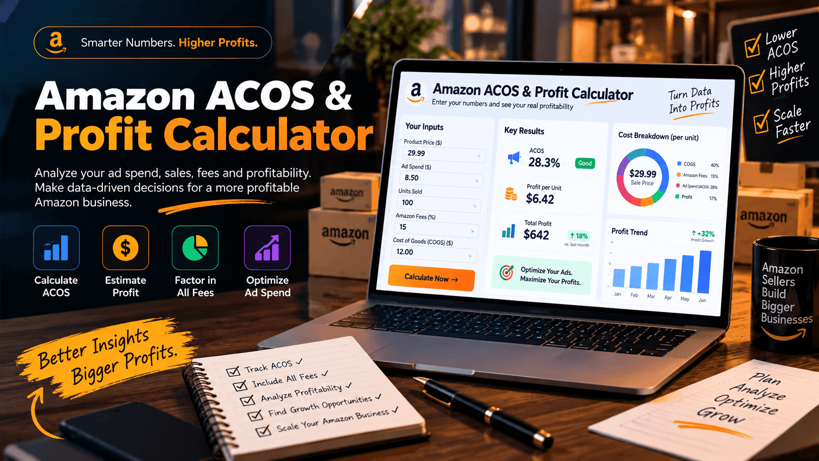 Amazon ACOS & Profit Calculator