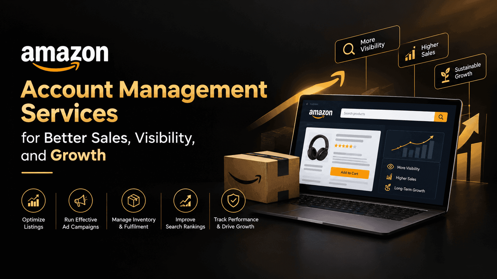Amazon Account Management Services for Better Sales, Visibility, and Growth