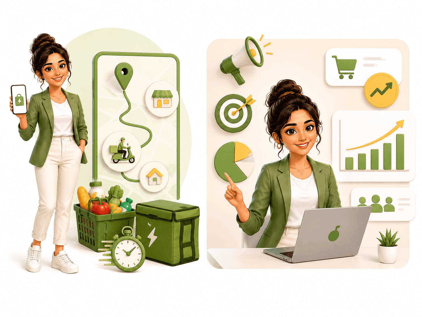Quick-commerce ads management