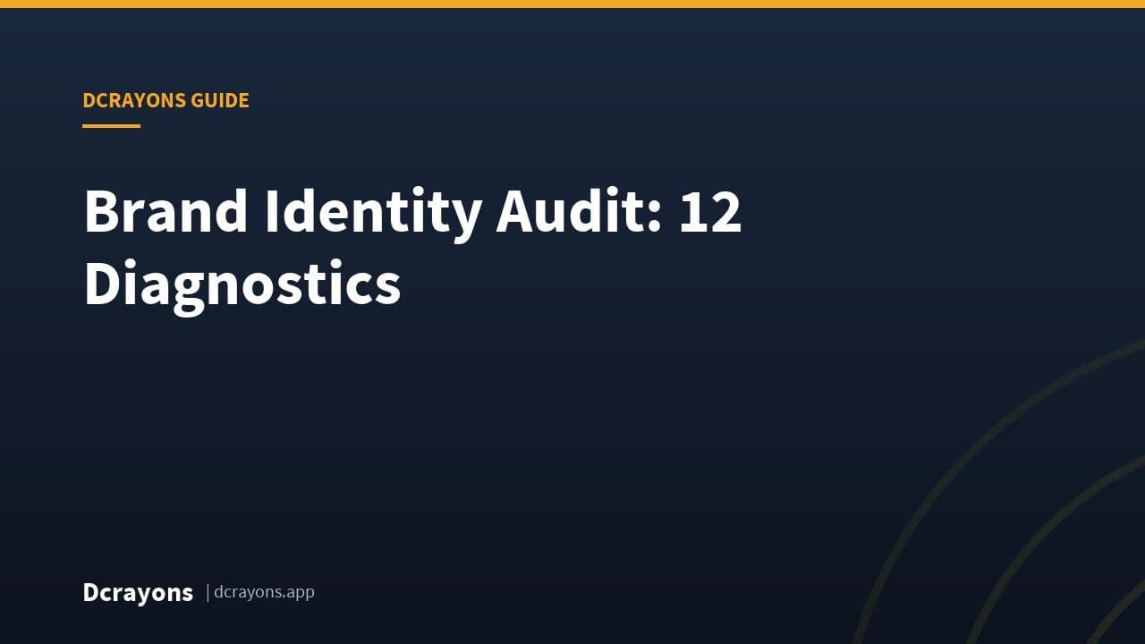 Brand Identity Audit: 12 Diagnostics