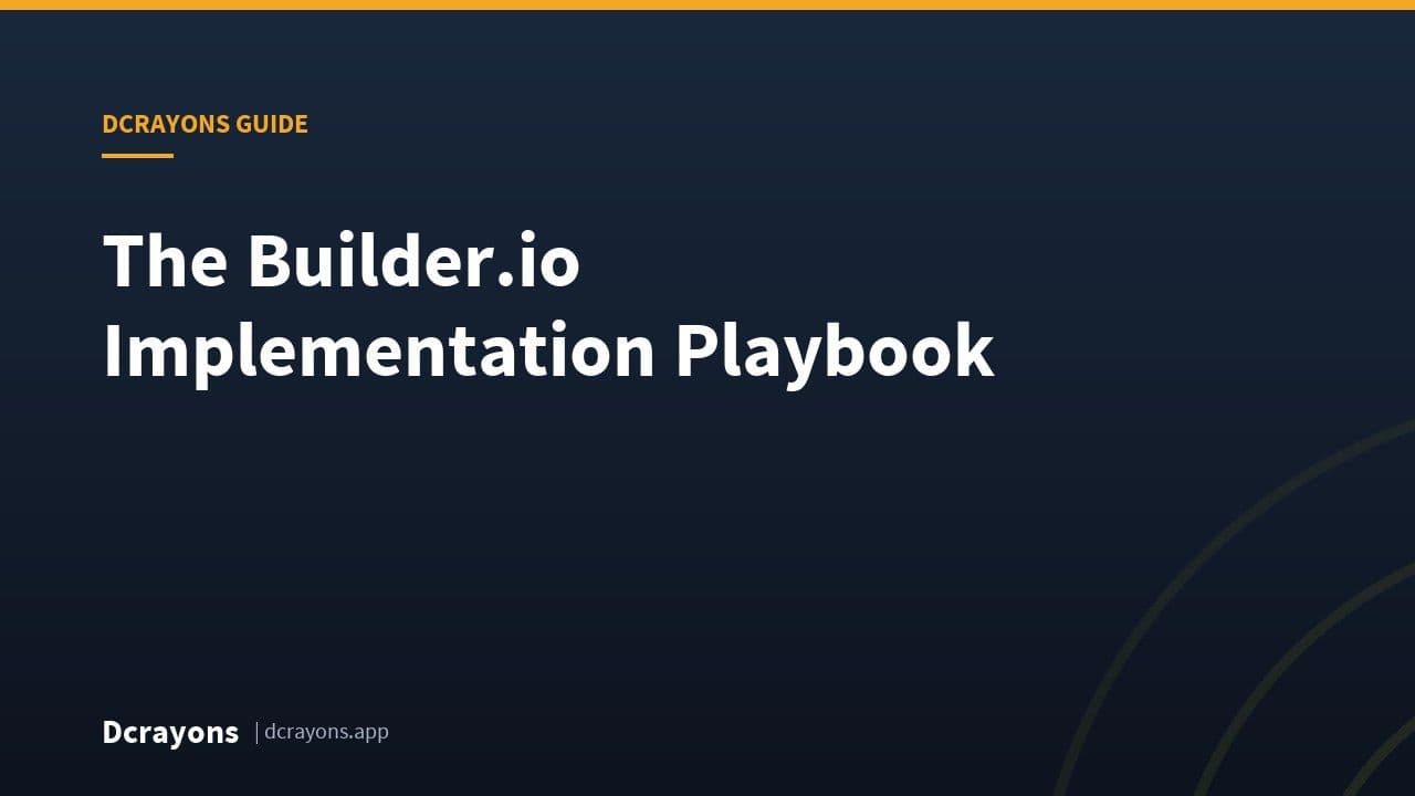 The Builder.io Implementation Playbook