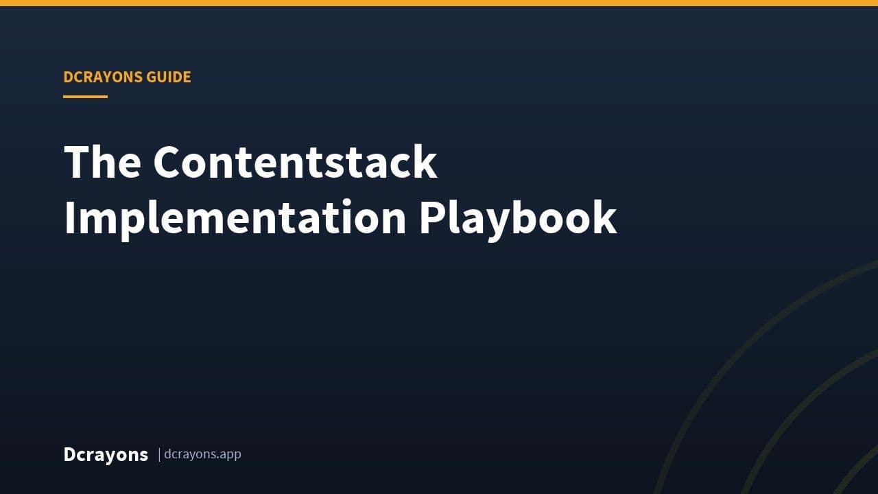 The Contentstack Implementation Playbook