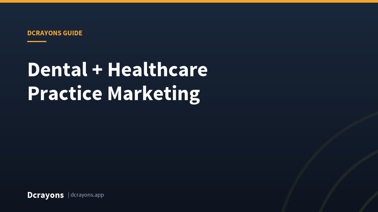 Dental + Healthcare Practice Marketing