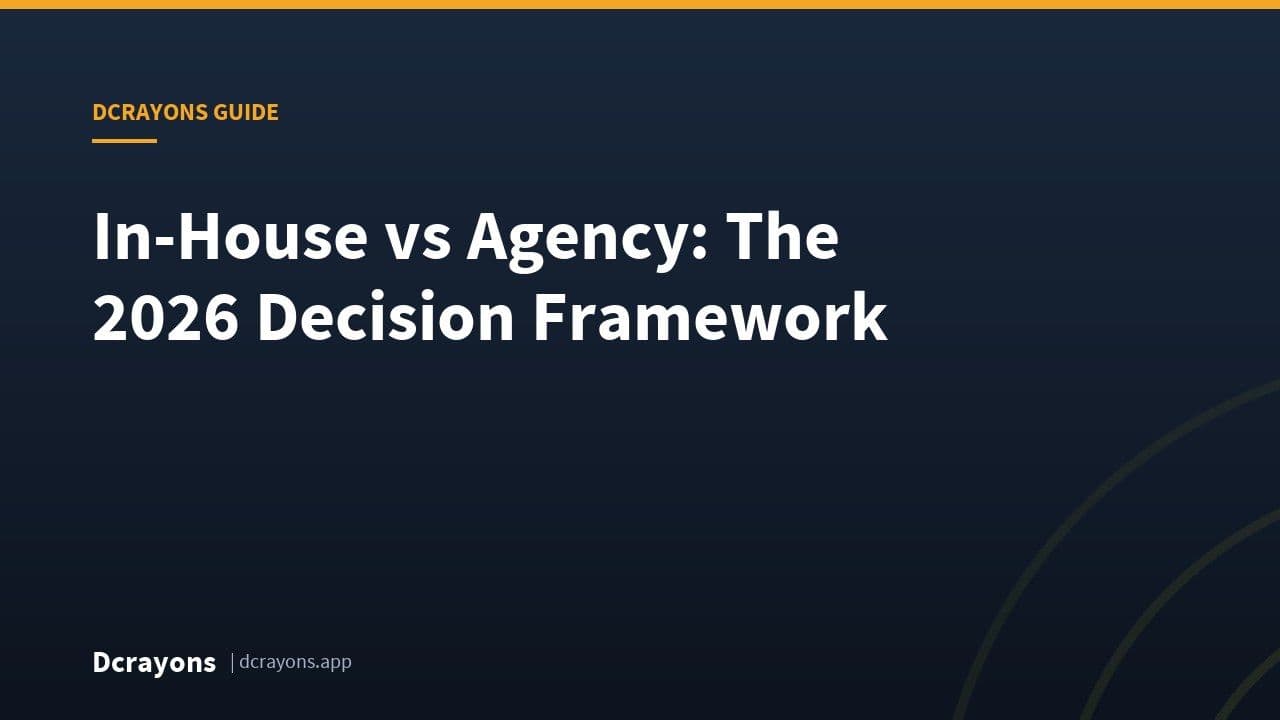 In-House vs Agency: The 2026 Decision Framework