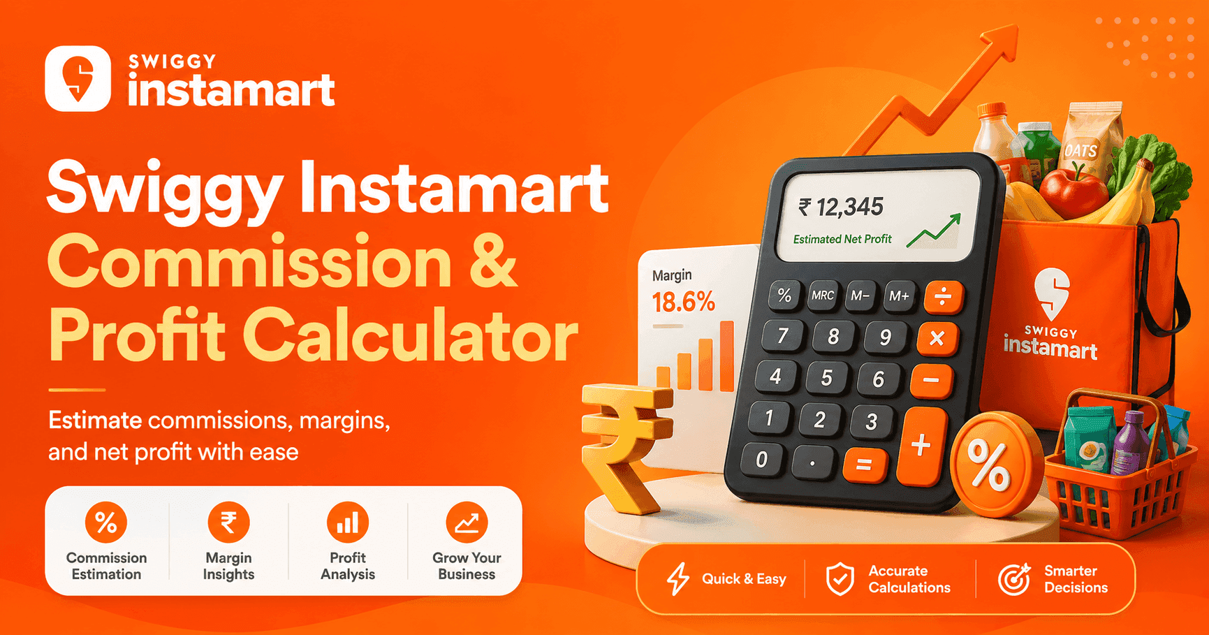 Swiggy Instamart Commission & Profit Calculator