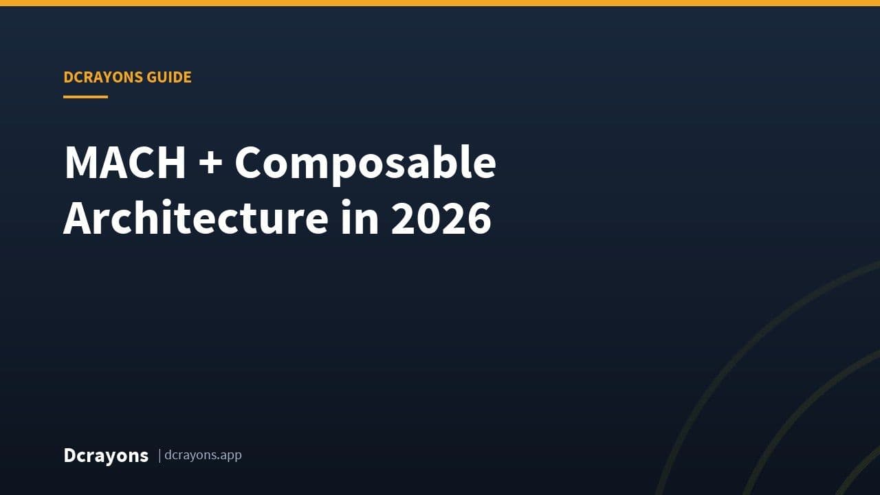 MACH + Composable Architecture in 2026