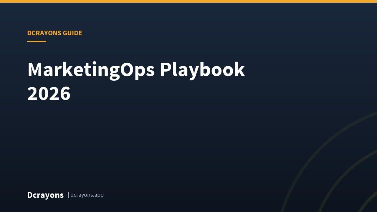 MarketingOps Playbook 2026