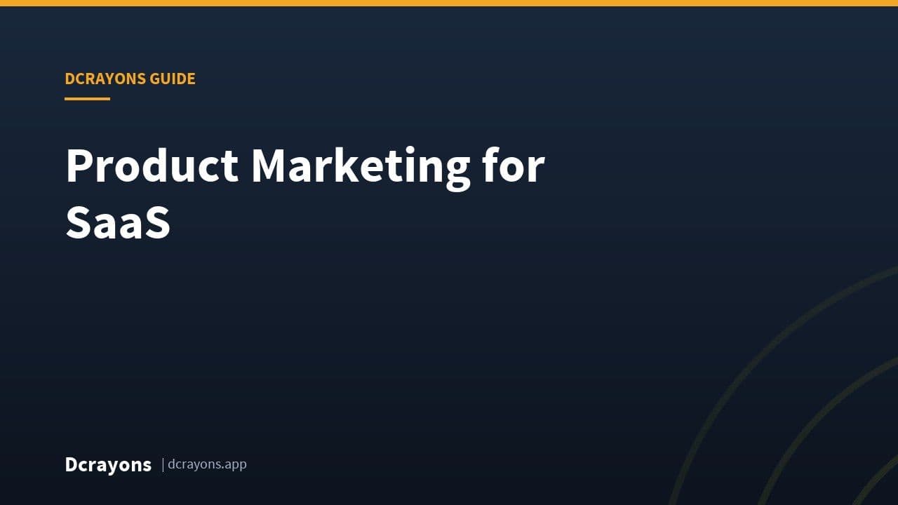 Product Marketing for SaaS