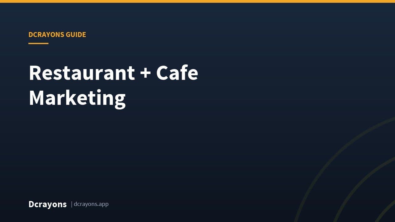 Restaurant + Cafe Marketing