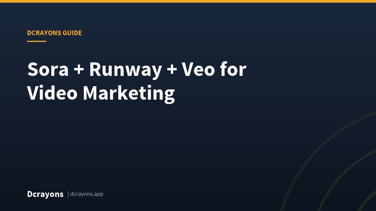 Sora + Runway + Veo for Video Marketing