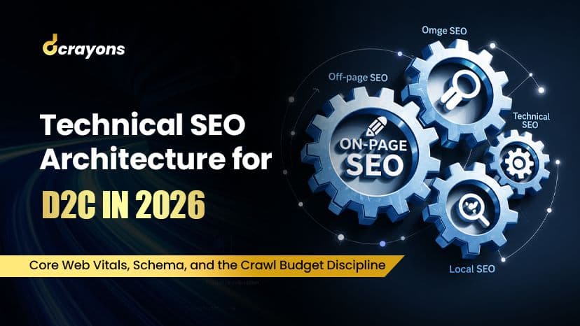 Technical SEO Architecture for D2C in 2026: Core Web Vitals, Schema, and the Crawl Budget Discipline